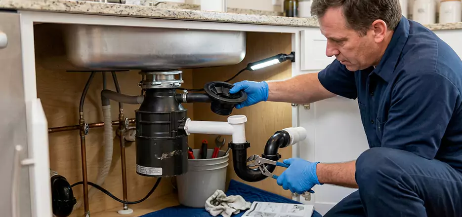 Garbage Disposal Splash Guard and Trap Installation in Stratford
